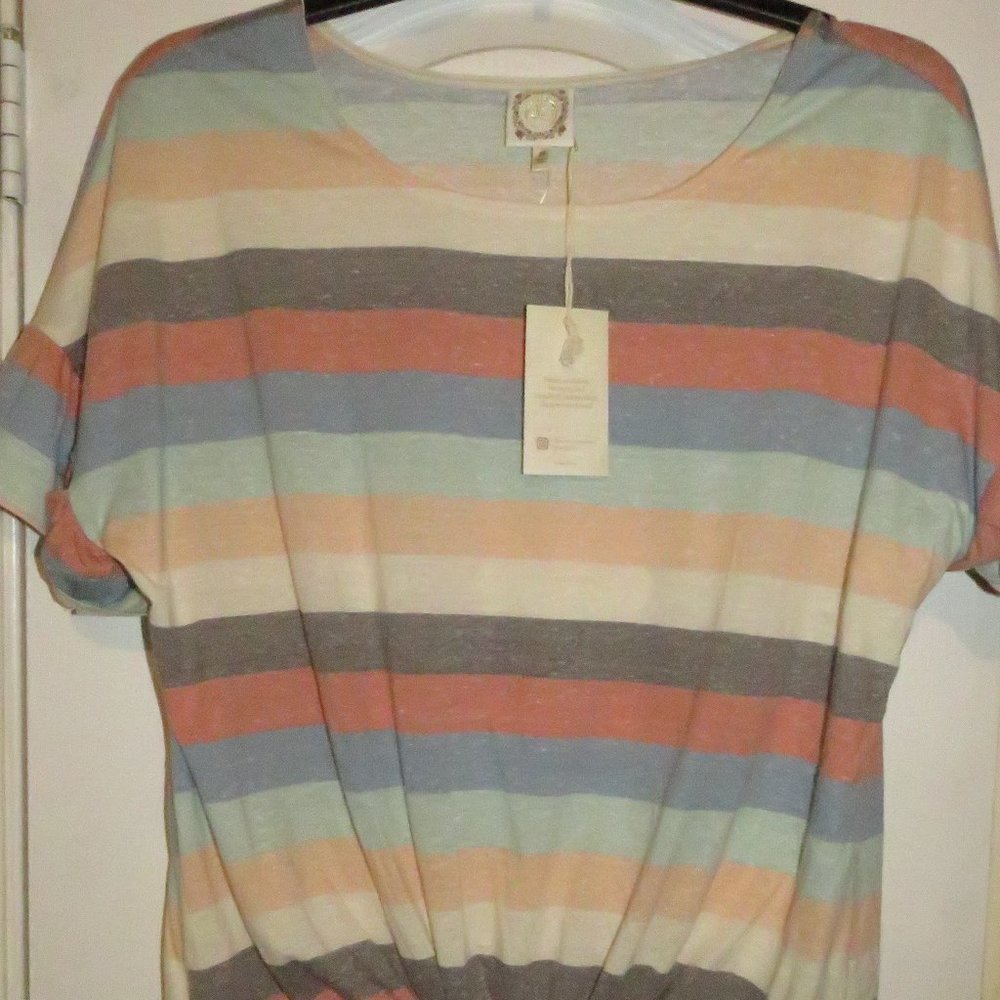 True Self Knit Tie Front Shirt